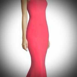 Mermaid Slip Dress in Fuchsia